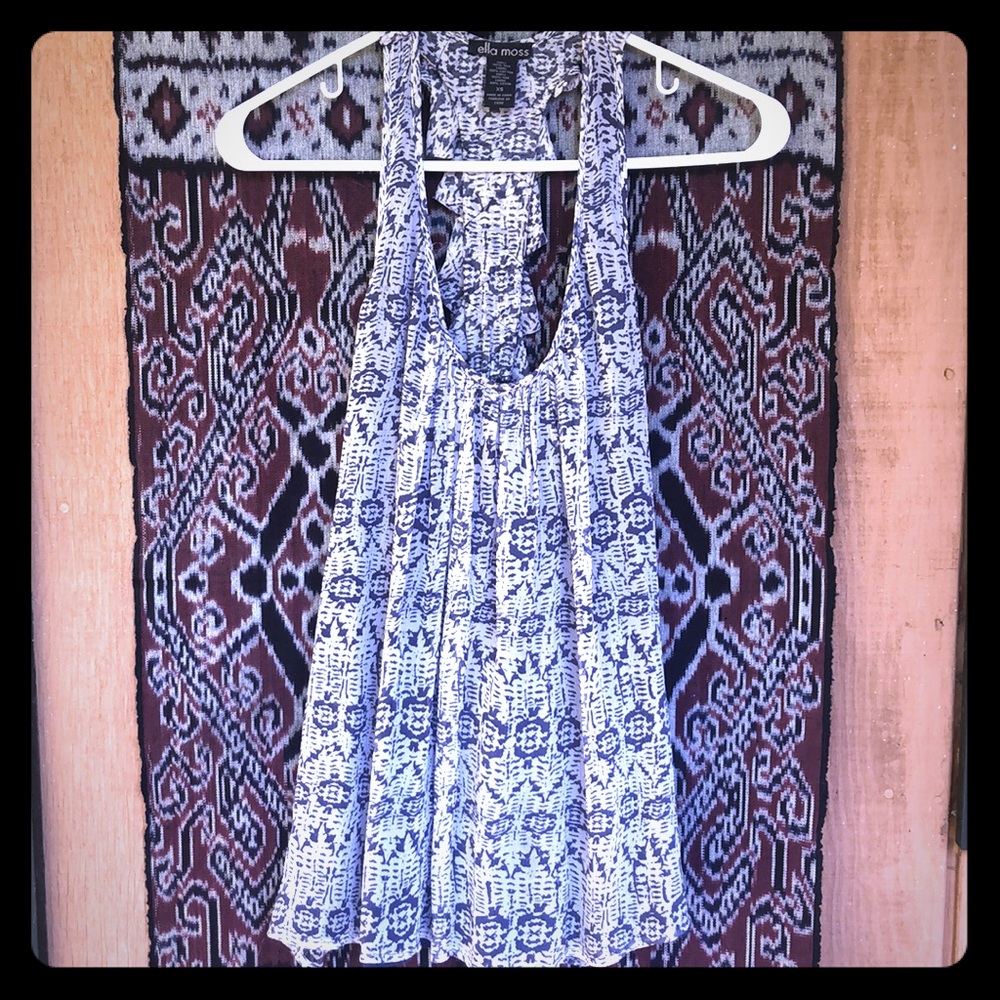 Silk flowy tank